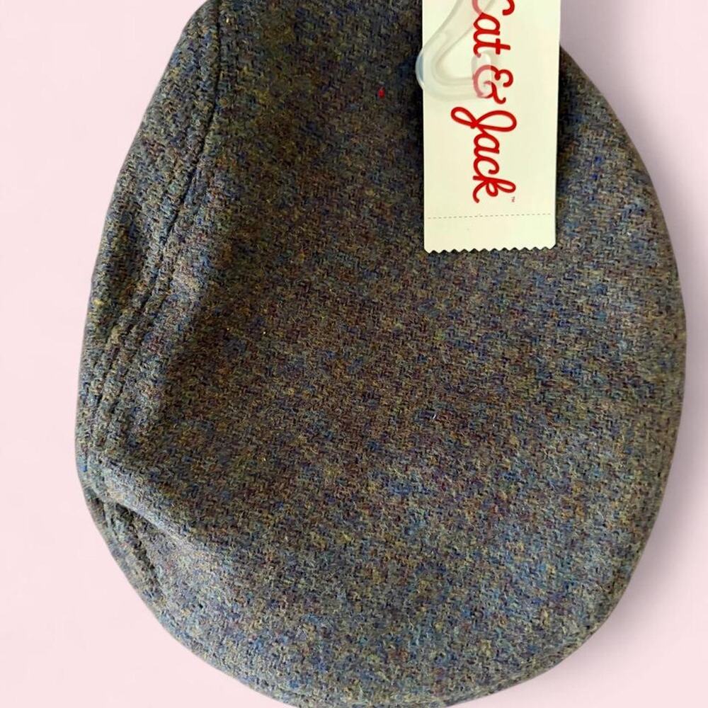 Nwt cat & jack tweed newspaper hat Sz 12-24 Months